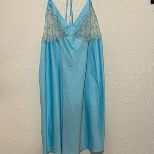 Blue night grown slip